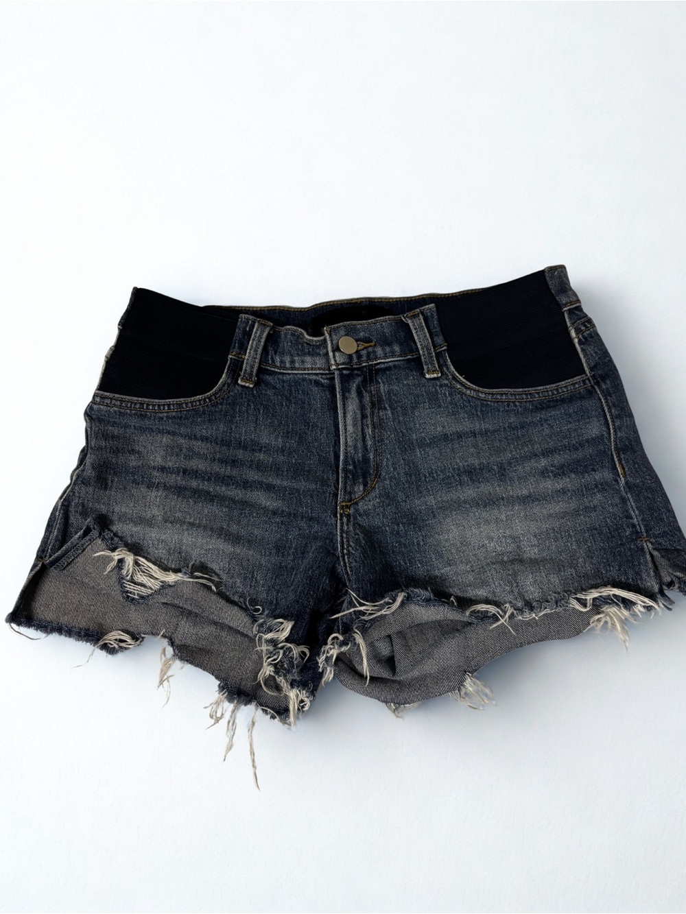 Joe's Jeans Distressed Maternity Denim Shorts • Size 28